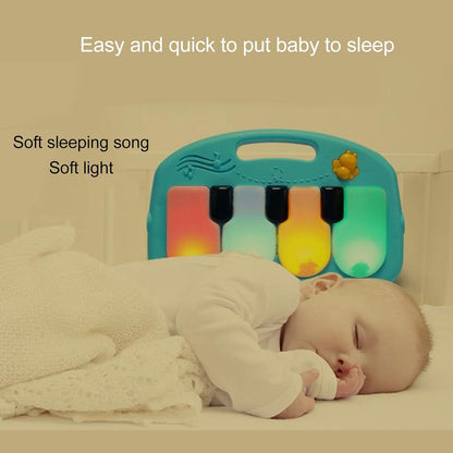 Baby Kick Play Mat, Detachable Tummy Time Mats with Music and Soft Lights for Newborn Infants Boys Girls Crawling Playing