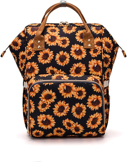 Diaper Bag Backpack for Mom Dad, Maternity Changing Bag Diaper Backpack with Stroller Straps