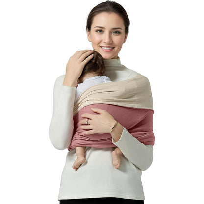 Porte-bébé en écharpe–Porte-bébé en tissu pour nouveau-nés (3 à 16 kg) 