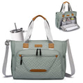 Diaper Bag Tote, Large Tote Diaper Bag with 16" Laptop Compartment, Baby Bag with Insulated Pocket for Mam and Dad