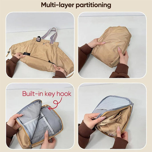 Convertible Diaper Bag Tote Backpack, Large Capacity Waterproof Baby Travel Hospital Organizer Bag