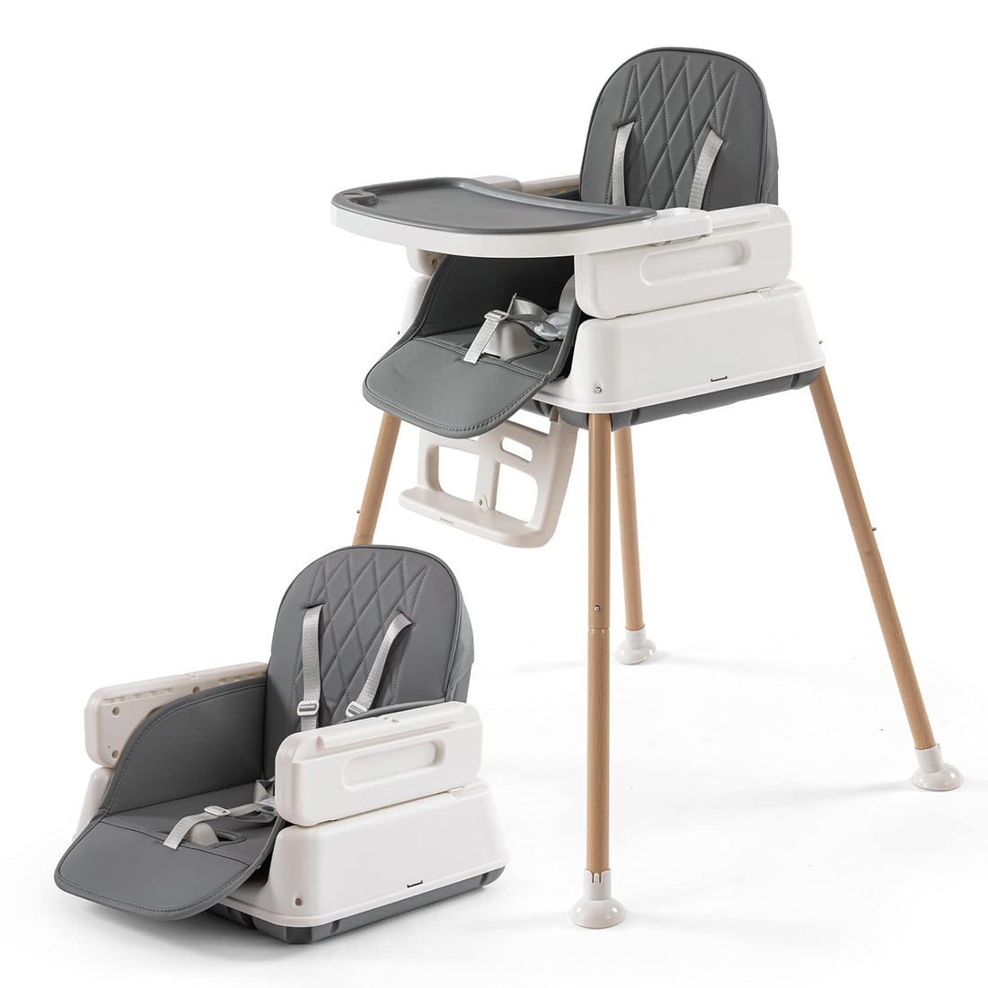 3 in 1 Baby High Chair,Adjustable Convertible Chairs Baby High Chairs