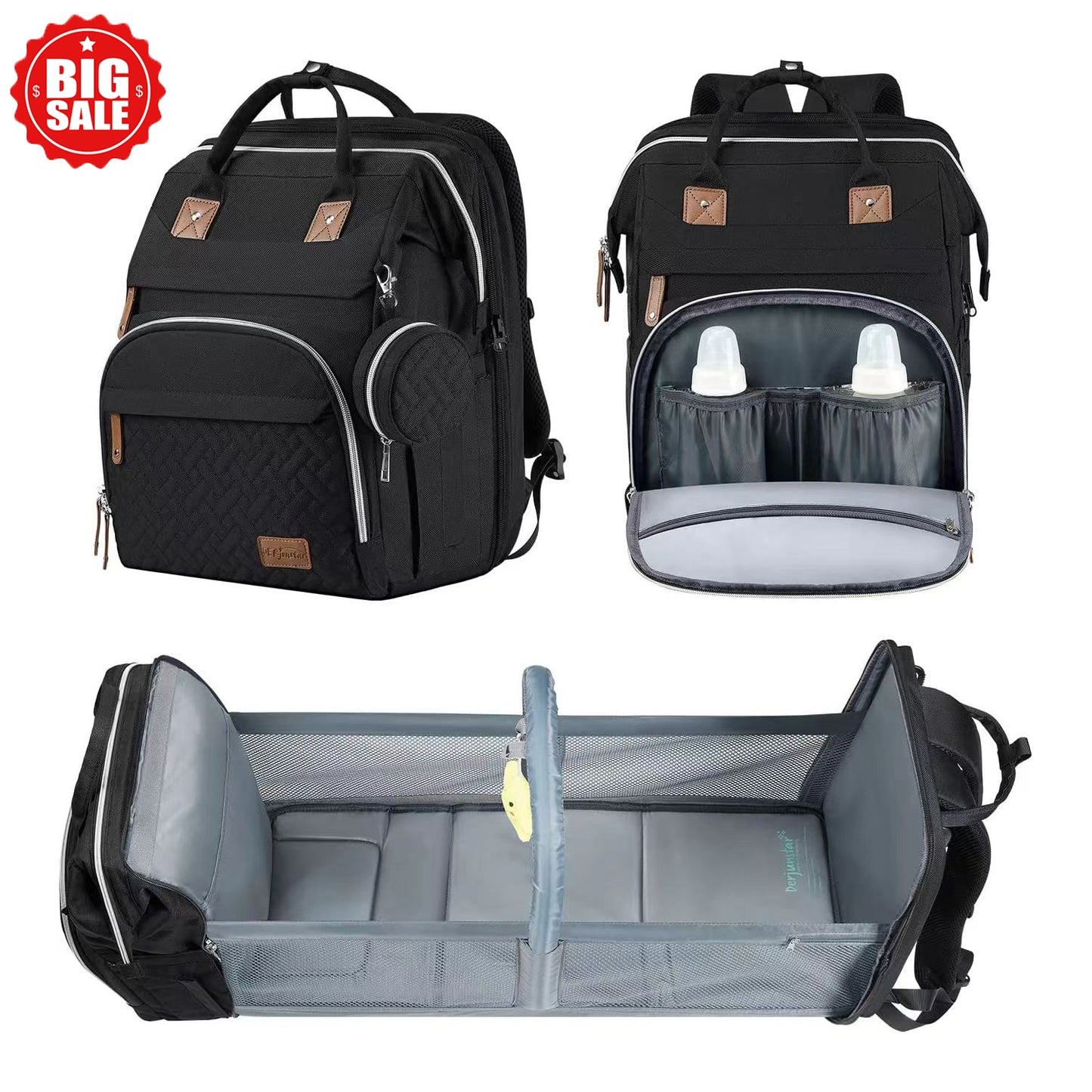 Diaper Bag Backpack with Changing Station, Large Capacity, Newborn Essentials Must Haves