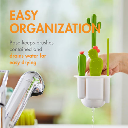 7-in-1 Travel Bottle Cleaning Kit – Portable Baby Bottle Brush Set with Drying Rack, Soap Dispenser & Organizer Case – BPA-Free & Dishwasher Safe