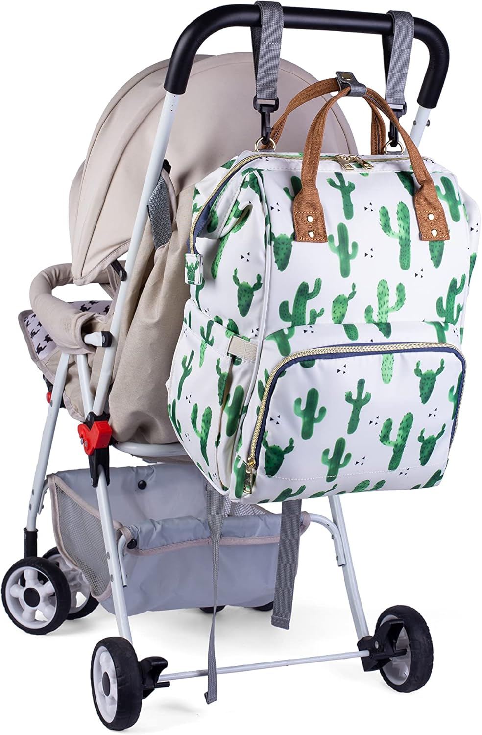 Diaper Bag Backpack for Mom Dad, Maternity Changing Bag Diaper Backpack with Stroller Straps