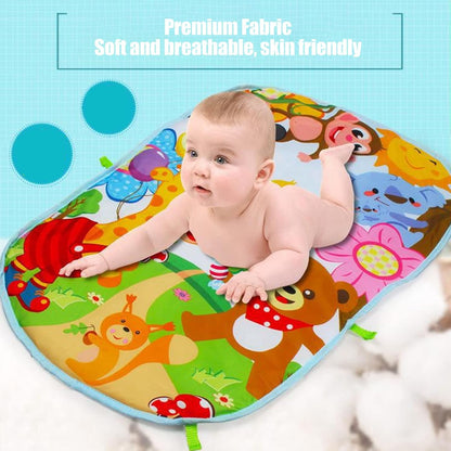 Baby Kick Play Mat, Detachable Tummy Time Mats with Music and Soft Lights for Newborn Infants Boys Girls Crawling Playing