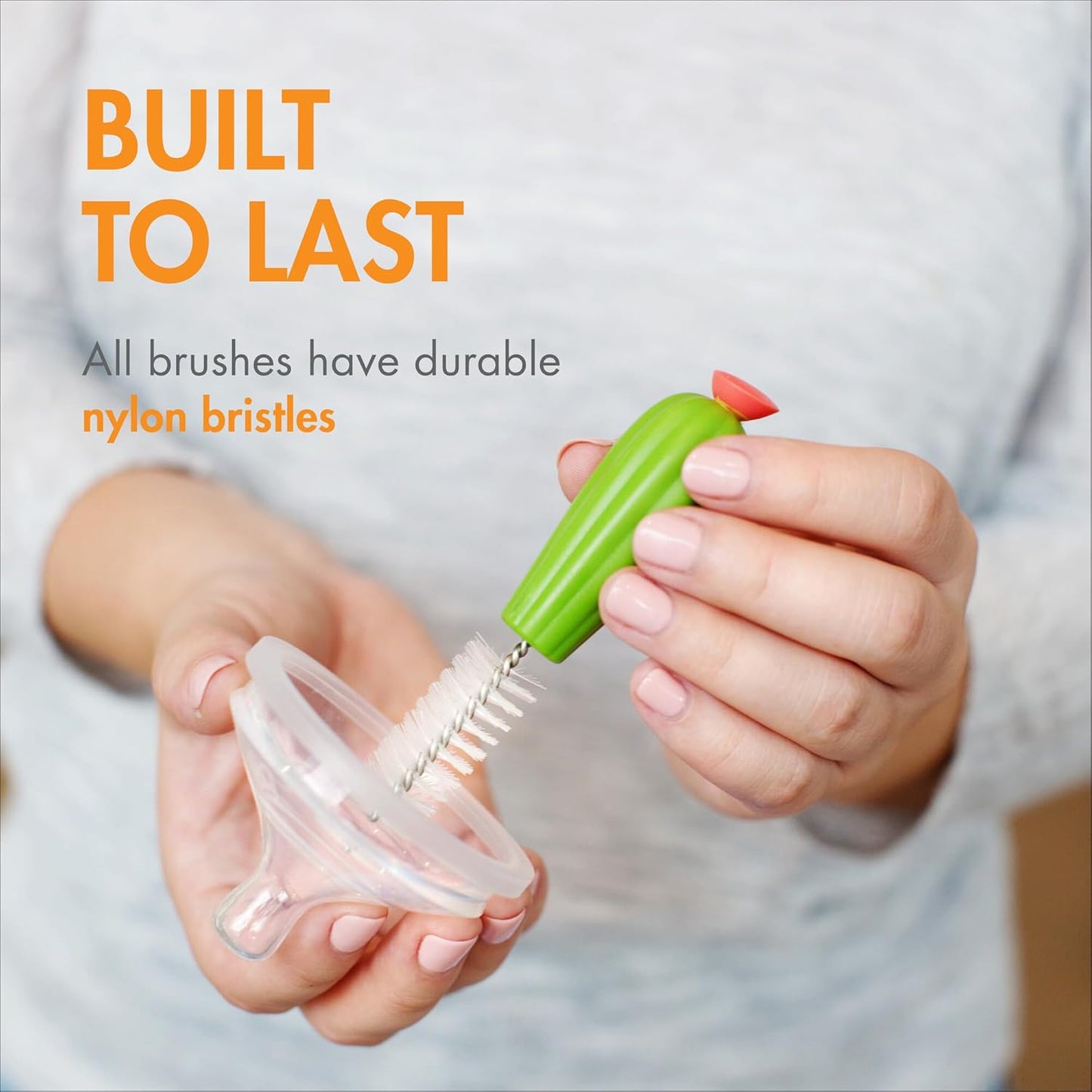 7-in-1 Travel Bottle Cleaning Kit – Portable Baby Bottle Brush Set with Drying Rack, Soap Dispenser & Organizer Case – BPA-Free & Dishwasher Safe