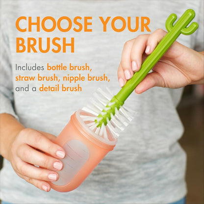 7-in-1 Travel Bottle Cleaning Kit – Portable Baby Bottle Brush Set with Drying Rack, Soap Dispenser & Organizer Case – BPA-Free & Dishwasher Safe