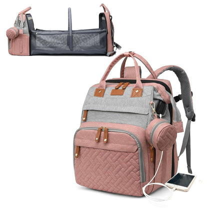 Diaper Bag Backpack with Change Station ，Waterproof Diaper Bag Backpack with USB Charging Port