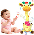 Dancing Giraffe Plush Toy for Toddlers with Music, Voice Repeat & Light-Up Feature – Interactive Baby Gift