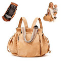 Convertible Diaper Bag Tote Backpack, Large Capacity Waterproof Baby Travel Hospital Organizer Bag