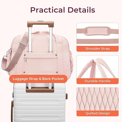 Tote Diaper Bags, Travel Crossbody Large Capacity Hospital Bag for Women Labor Delivery with Pacifier Case