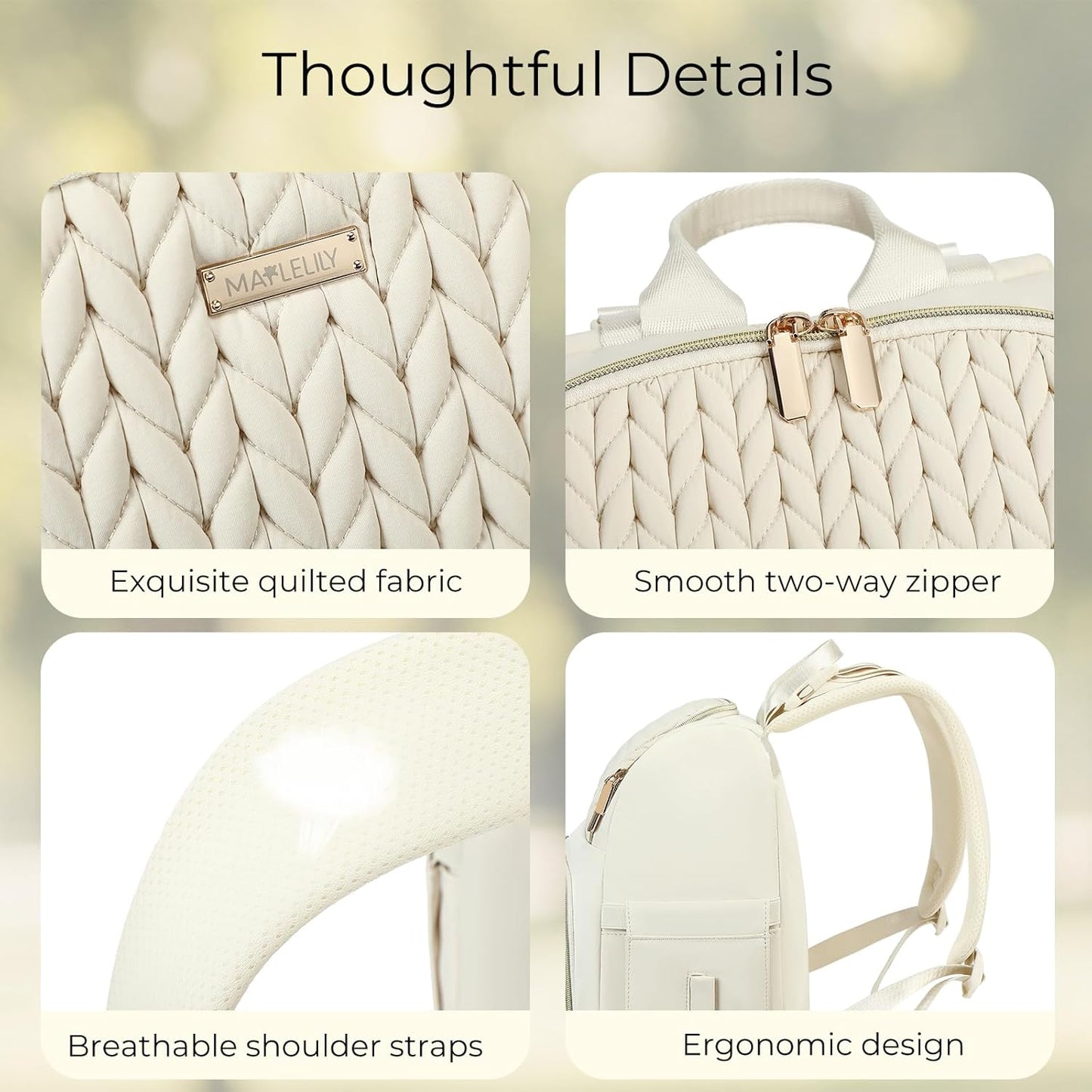 Diaper Bag Backpack - Lightweight & Stylish, Baby Travel Essentials Tote with Changing Pad, Insulated Pocket, Stroller Strap - Baby Diaper Backpack for Mom Dad