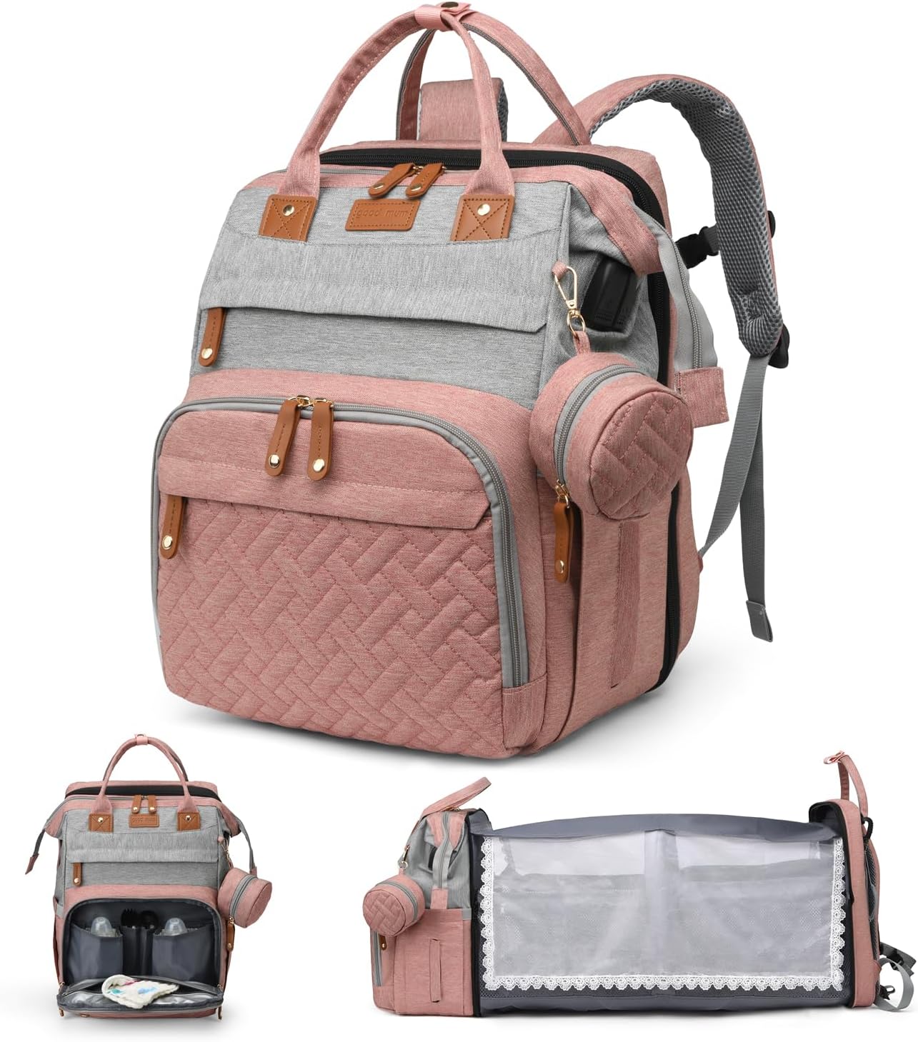 Diaper Bag Backpack with Change Station-Hot Sales