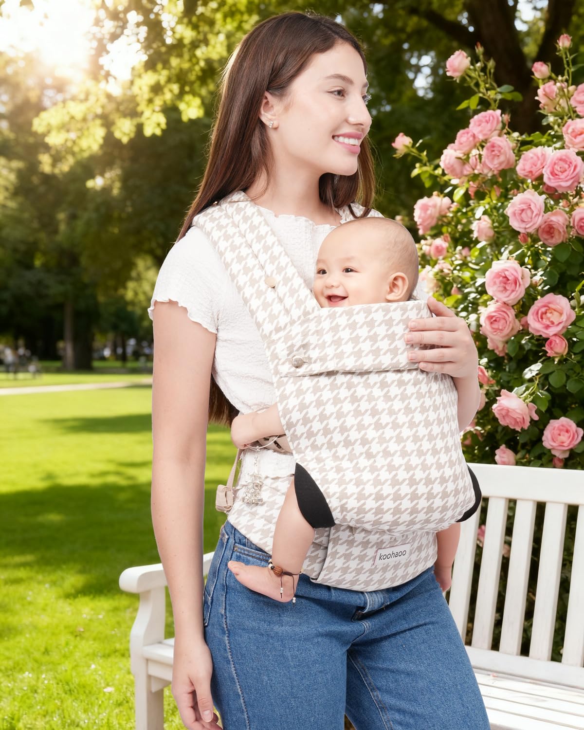 Ergonomic Baby Carrier Newborn to Toddler - 3-Position Infant Carrier with Head Support (3-36 Months) Premium Cotton & Lightweight