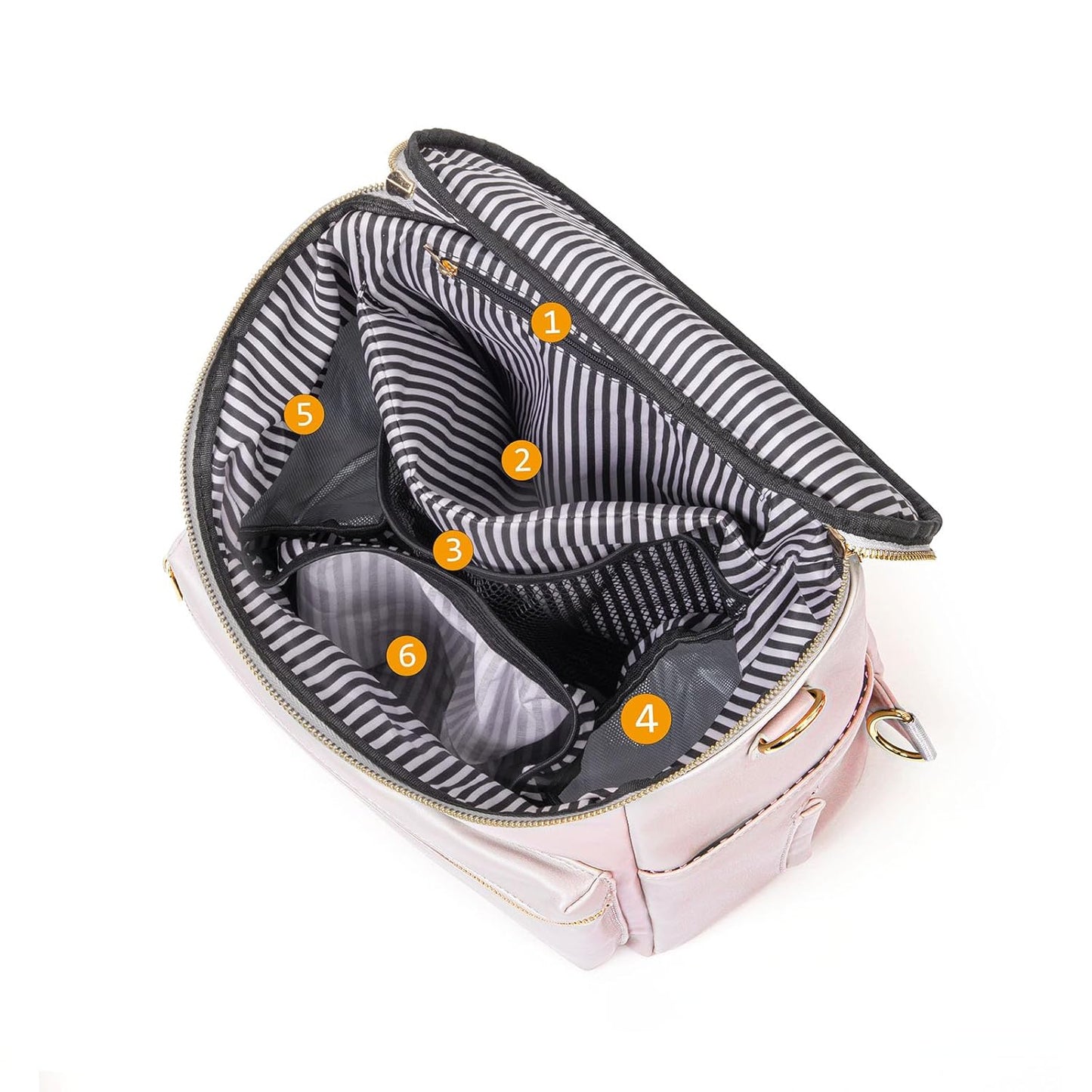 2026 New Diaper Bag Backpack, Fashion Leather Mommy Backpacks, Travel Baby Diaper Bags with in Bag Organizer and Changing Pad