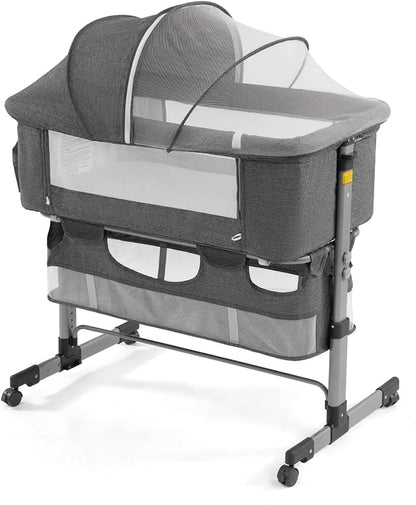 Baby Bassinet 3 in 1 Travel Baby Crib Baby Bed with Breathable Net