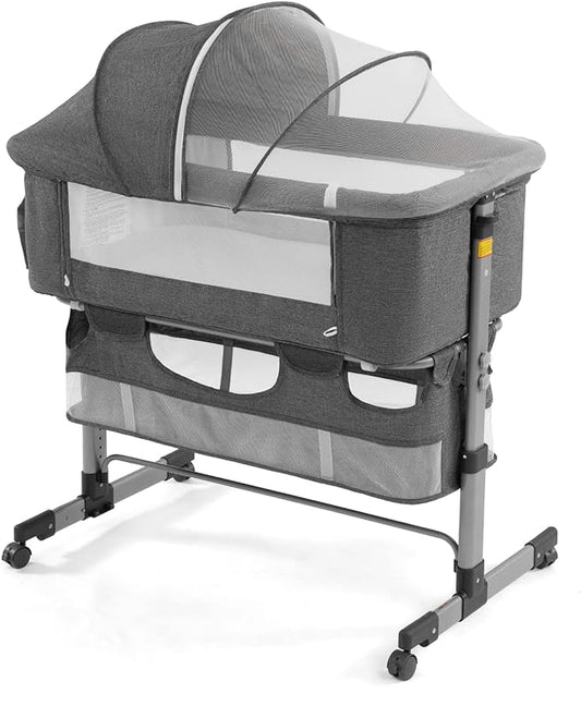 Baby Bassinet 3 in 1 Travel Baby Crib Baby Bed with Breathable Net