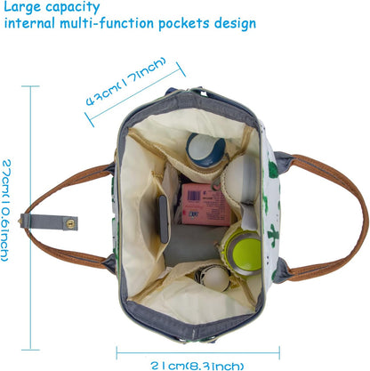 Diaper Bag Backpack for Mom Dad, Maternity Changing Bag Diaper Backpack with Stroller Straps