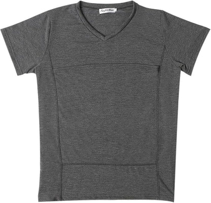 Dad and Mom Kangaroo Carrier Shirt Mens Top Women's Slim Tee Versatile Use Convenient Pockets T-Shirt