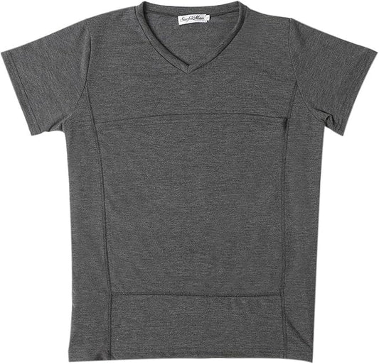 Dad and Mom Kangaroo Carrier Shirt Mens Top Women's Slim Tee Versatile Use Convenient Pockets T-Shirt