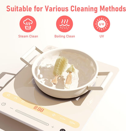 Portable Silicone Bottle Cleaning Kit – Baby Bottle Brush Set with Drying Rack & Travel Case – BPA-Free, Dishwasher Safe for Home & On-the-Go
