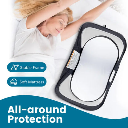 Portable Baby Travel Bassinet with Mosquito Net & Sunshade – Lightweight Foldable Crib for Indoor & Outdoor Use