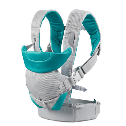 4-in-1 Convertible Baby Carrier - Ergonomic Infant to Toddler Carrier (7-45 lbs) Adjustable & Registry Essential,Light Gray