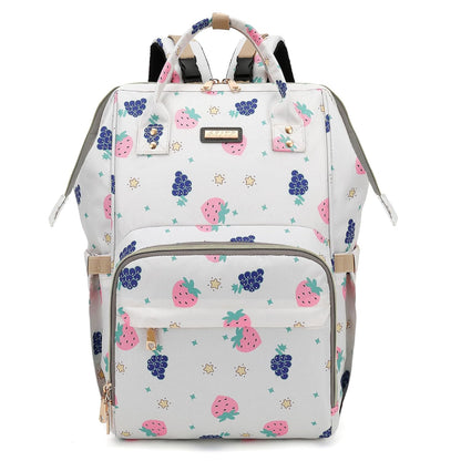 Diaper Bag Backpack, Nappy Changing Bag with Insulated Pockets, Multi-functional Waterproof Backpack with Stroller straps