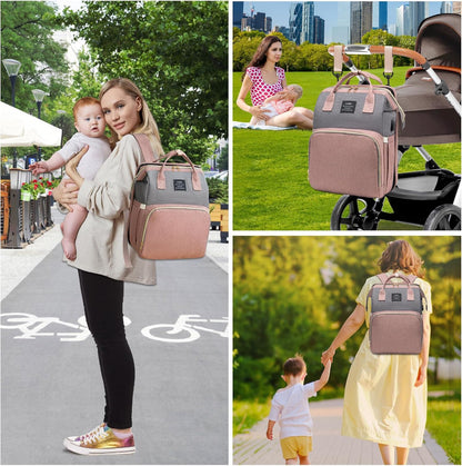 Diaper Bag Backpack with Built-in Changing Station - Best Baby Shower Gift