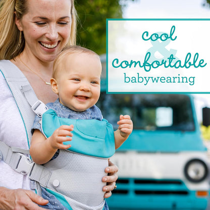 4-in-1 Convertible Baby Carrier - Ergonomic Infant to Toddler Carrier (7-45 lbs) Adjustable & Registry Essential,Light Gray
