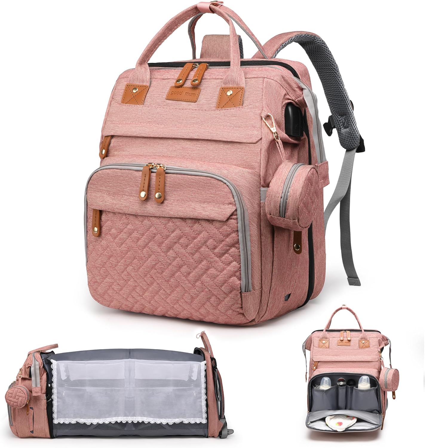 Diaper Bag Backpack with Change Station-Hot Sales