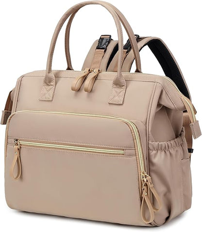 Large Diaper Bag Tote, 14 Pockets Stylish Baby Bag with Stroller Clips and 3 Insulated Pockets, Baby Shower Essentials