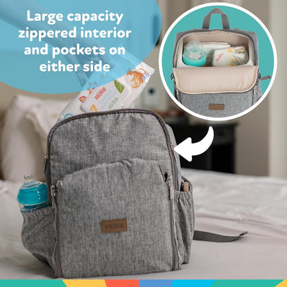 2-in-1 Backpack Booster Seat for Travel – Portable Baby Highchair with 5-Point Harness, Holds Up to 55 lbs