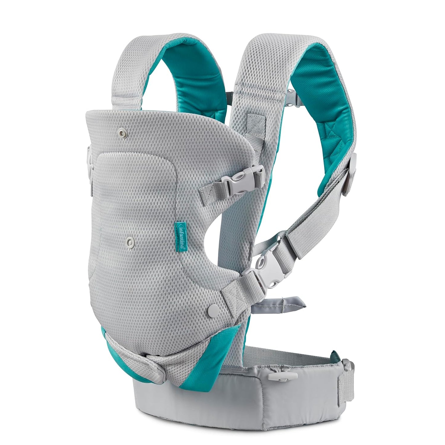 4-in-1 Convertible Baby Carrier - Ergonomic Infant to Toddler Carrier (7-45 lbs) Adjustable & Registry Essential,Light Gray