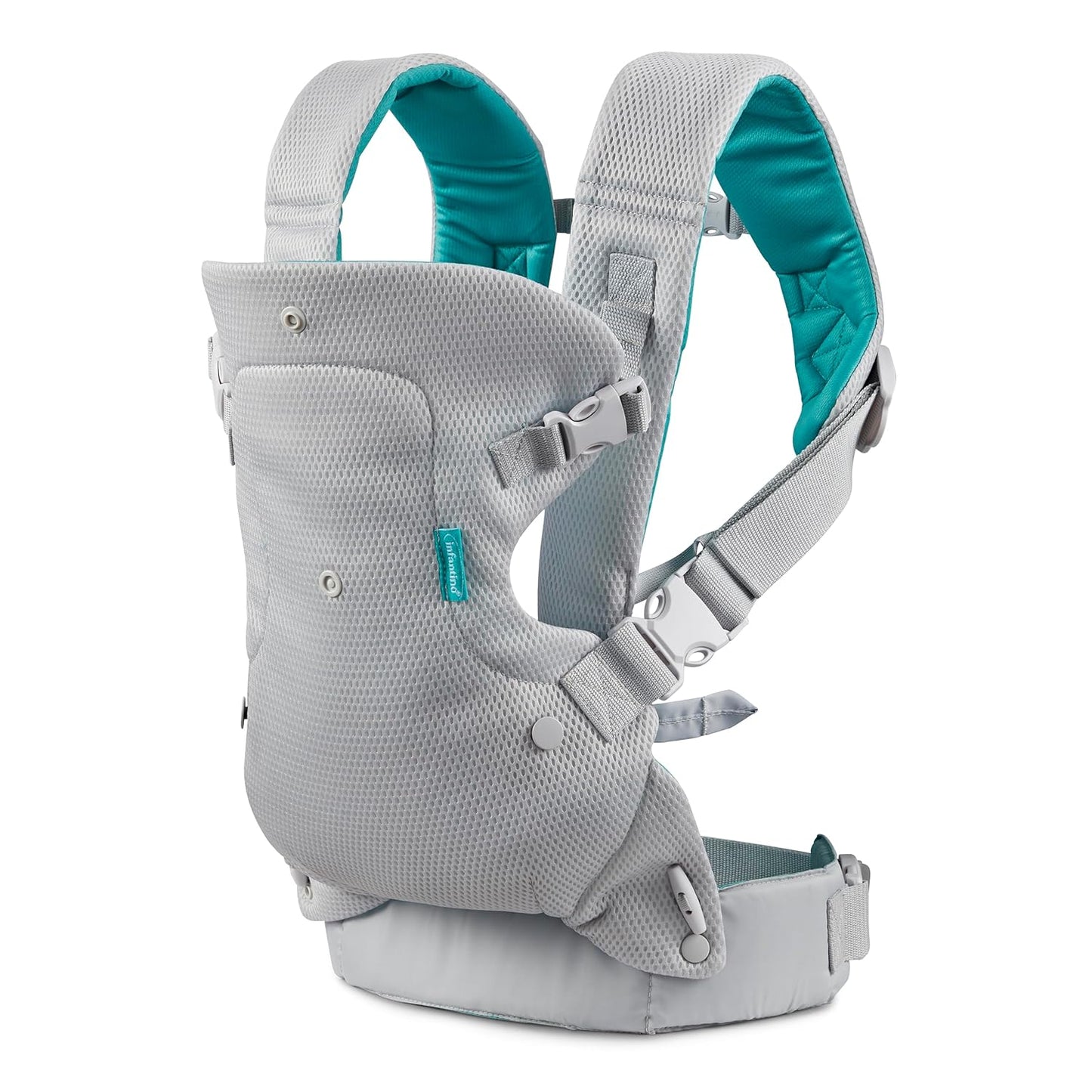 4-in-1 Convertible Baby Carrier - Ergonomic Infant to Toddler Carrier (7-45 lbs) Adjustable & Registry Essential,Light Gray