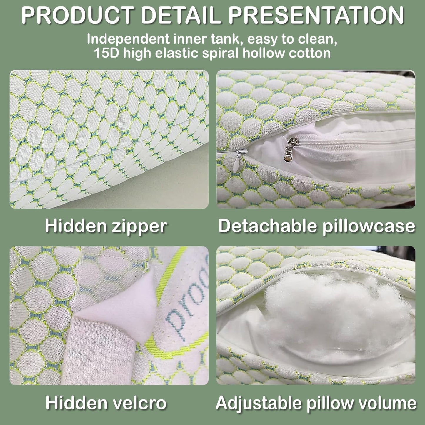 Pregnancy Pillow, Maternity Pillow for Pregnant Women, Soft Maternity Pillow with Detachable & Adjustable Pillow Cover