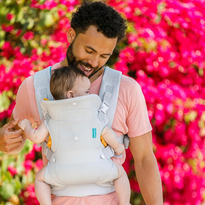4-in-1 Convertible Baby Carrier - Ergonomic Infant to Toddler Carrier (7-45 lbs) Adjustable & Registry Essential,Light Gray