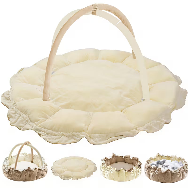 5-in-1 Cloud Plus Baby Play Gym | Ultra Plush Tummy Time Mat