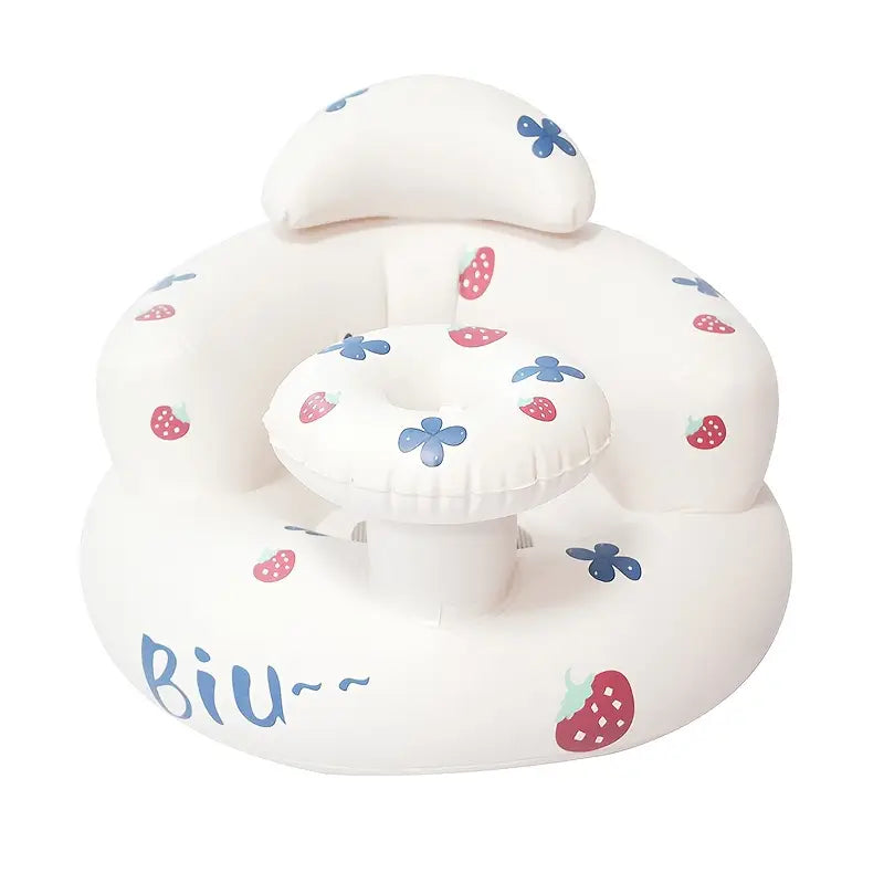 Inflatable Baby Chair with Tray - Soft Bath & Feeding Seat for Toddlers (Ideal Christmas Gift)