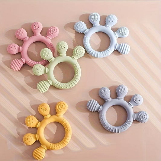 Baby Teething Toys, Baby Care Rings, Food Grade Teething Gel, BPA Free, Children's Gifts, Newborn Accessories