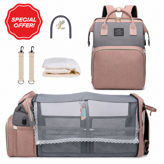 Diaper Bag Backpack with Built-in Changing Station - Best Baby Shower Gift