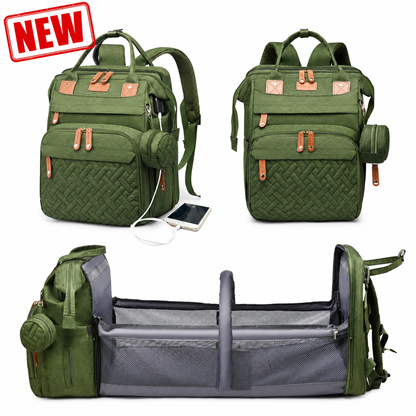 Diaper Bag Backpack with Changing Station, Large Capacity, Newborn Essentials Must Haves