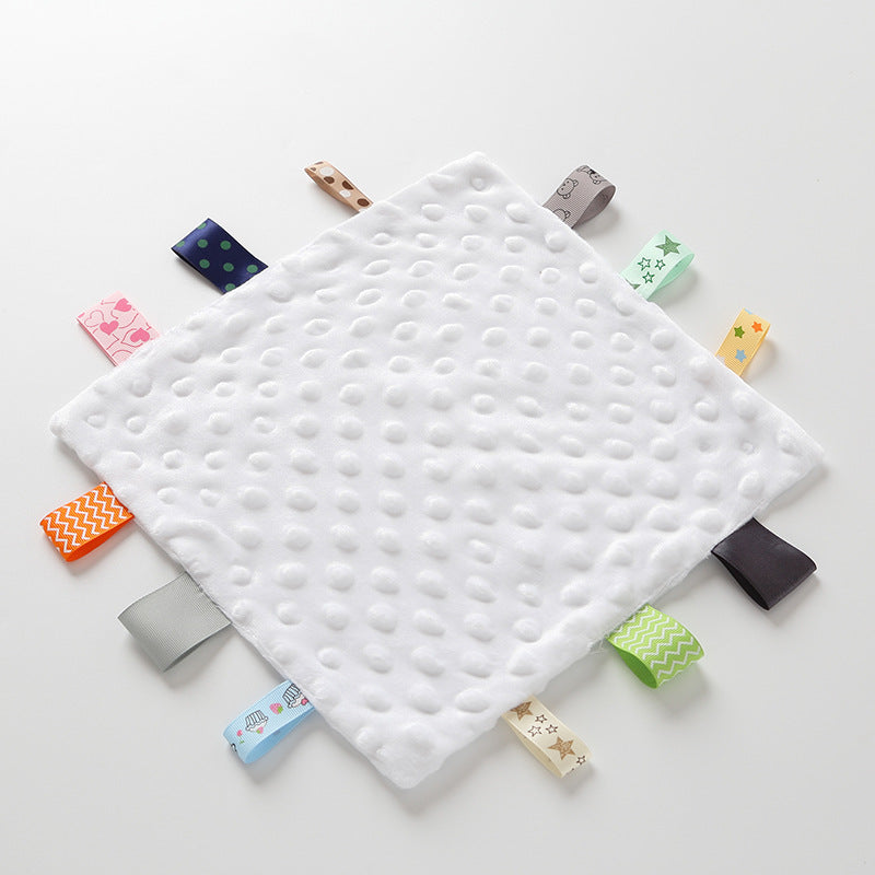 Chewable Baby Security Blanket - Soft 3D Bump Minky Lovey for Teething & Sleep, Lightweight Comfort Toy for Newborn