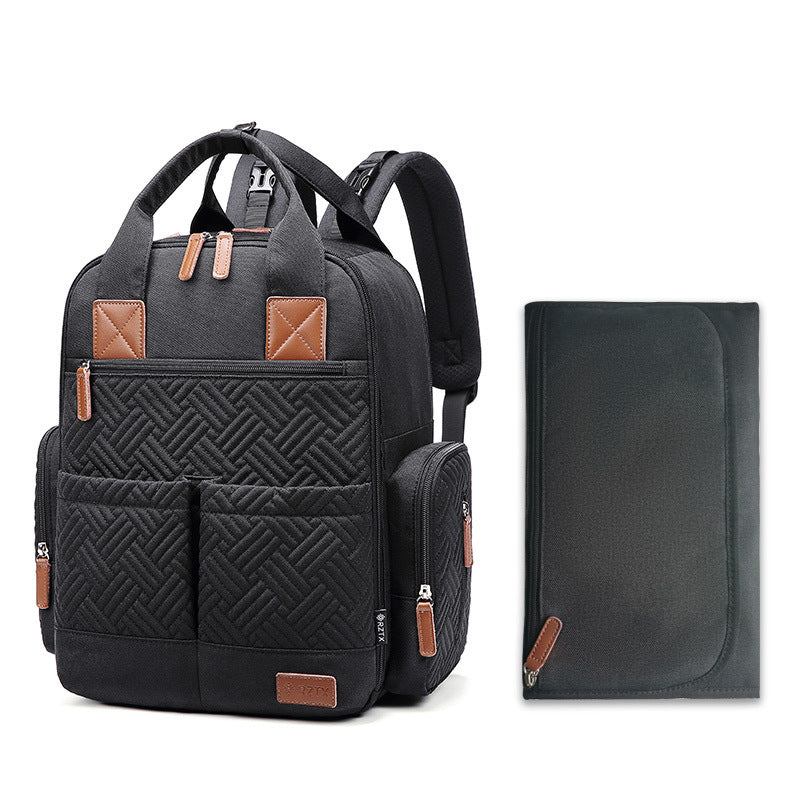 Diaper Bag Backpack Large Capacity Waterproof with Thermal Insulation Layer