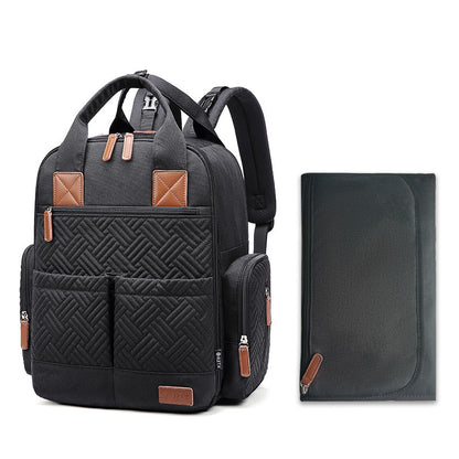 Diaper Bag Backpack Large Capacity Waterproof with Thermal Insulation Layer