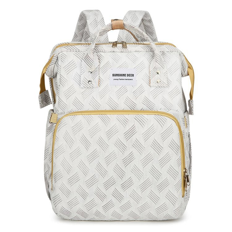 Lightweight Diaper Bag Backpack – Oxford Mommy Bag with Changing Station & Insulated Pockets