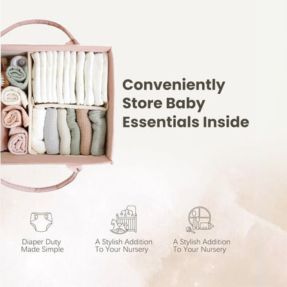 Premium Diaper Bag Tote - Multifunctional Mommy Bag with Modular Organizers