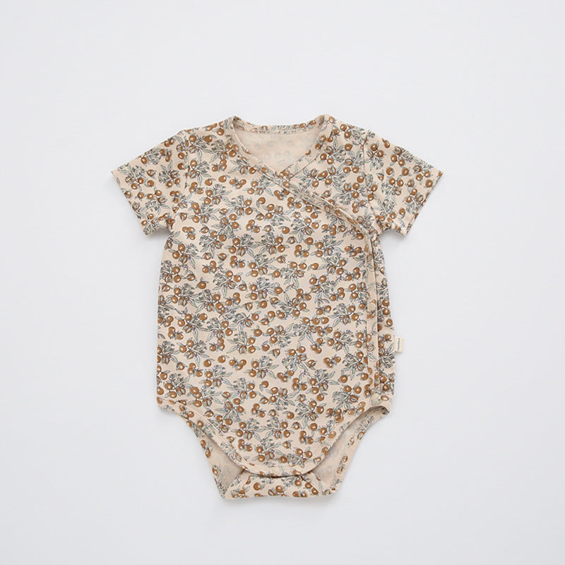 Cotton Baby Bodysuit - Short Sleeve Summer Romper for Infant Boys Girls
