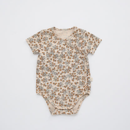 Cotton Baby Bodysuit - Short Sleeve Summer Romper for Infant Boys Girls